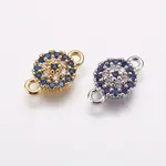 Brass Micro Pave Cubic Zirconia Links