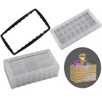 DIY Silicone Stackable Faceted Storage Box Molds