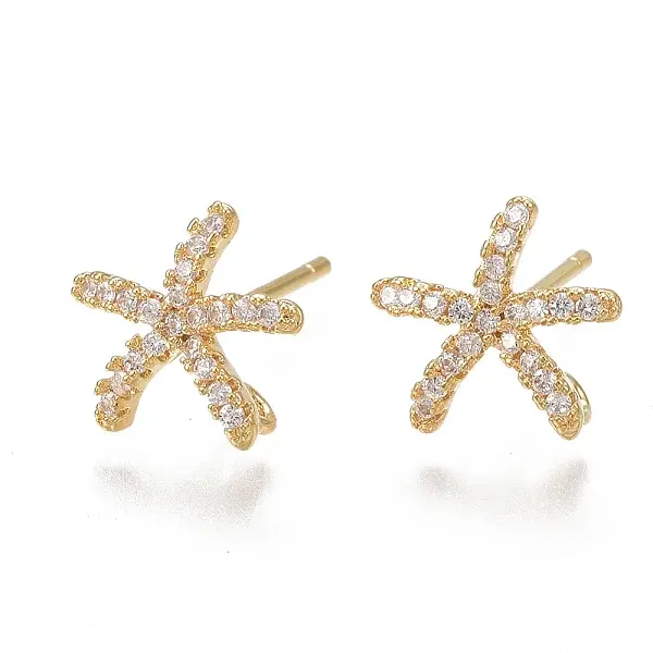 Brass Stud Earring Findings