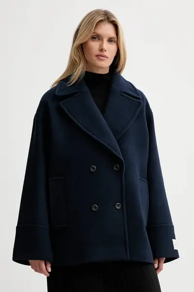 Kabát s prímesou vlny Calvin Klein