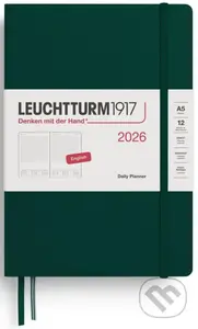 Daily Planner 2026 Medium (A5) Forest Green