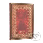 Paperblanks - týždenný diár Foiled 2026 (flexi, midi, horizontálny, elastické zatváranie)