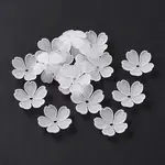 5-Petal Transparent Acrylic Bead Caps