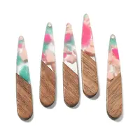 Resin and Walnut Pendants