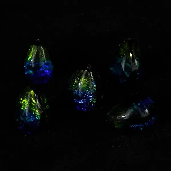 Gradient Color & Luminous Handmade Silver Foil Lampwork Beads