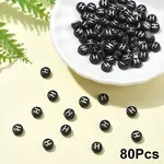 Opaque Acrylic Horizontal Hole Beads