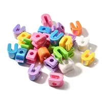 UV Plating Opaque Acrylic European Beads