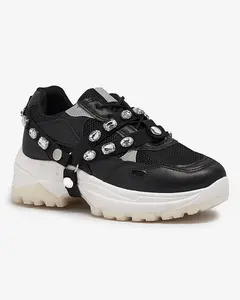 Resti Black women's sneakers with a thick sole Natsumi - Footwear