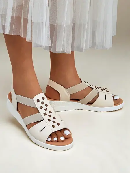 Resti Royal Fashion Women's Sora Low Wedge Sandals