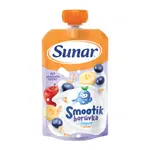 SUNAR Smootík dětská kapsička borůvka, jogurt, ovesné vločky 12m+ 120 g