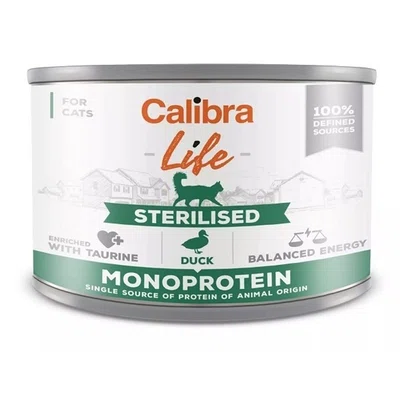 Calibra Cat Life konzerva Sterilised Duck 200 g | Konzerva pro kočky