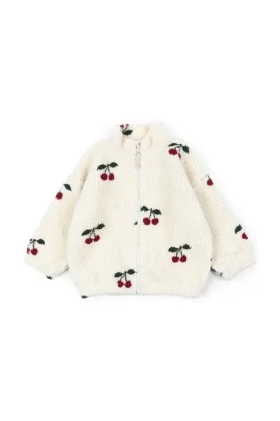 Bunda Konges Sløjd JODY TEDDY JACKET GRS bílá barva, KS103479