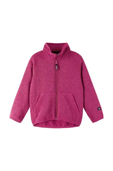 Dětská fleecová mikina Reima Hopper růžová barva, melanžová, 5200050A