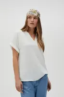 Marisse Women's Shirt L-Ko-4623 Off White