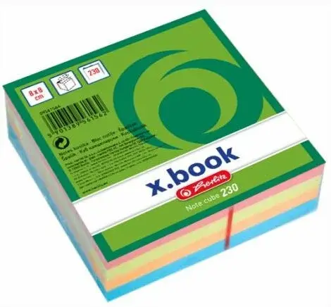 Notes kostka x.book barevný