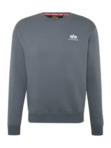 ALPHA INDUSTRIES Mikina  dymovo modrá / biela