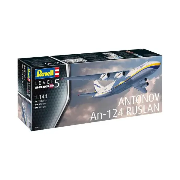 Plastic ModelKit letadlo 03807 - Antonův An-124 Ruslan (1:144)