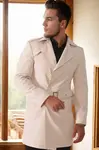 Pánský béžový kabát Dewberry