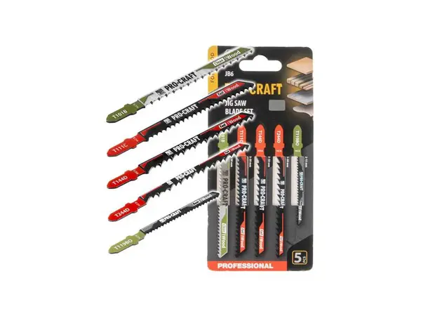 Plátky do přímočaré pily PROCRAFT JB6 5ks