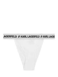 Karl Lagerfeld Nohavičky  čierna / biela