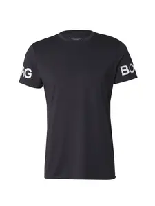 BJÖRN BORG Funkčné tričko  čierna / biela