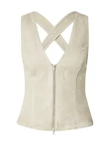 WEEKDAY Top 'Belina'  tmavobéžová