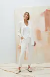 Marisse Women's Trousers L-Sp-4605 Off White