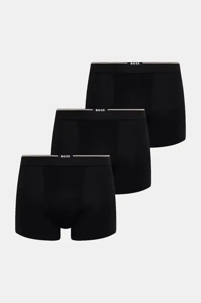 BOSS přiléhavé boxerky pánské s viskózou BoxerBr 3P Bamboo 3-pack