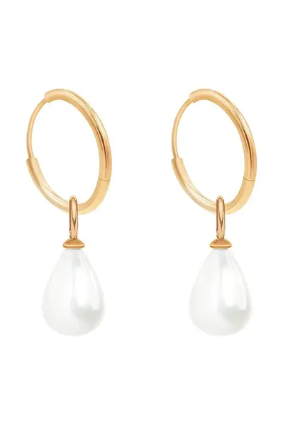 Pozlátené náušnice Lilou Pearls