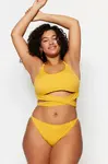 Trendyol Curve Yellow Low Waist Bikini Bottoms