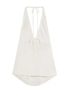 Bershka Top  šedobiela