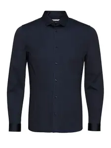 Jack & Jones Premium Košeľa 'Parma'  tmavomodrá