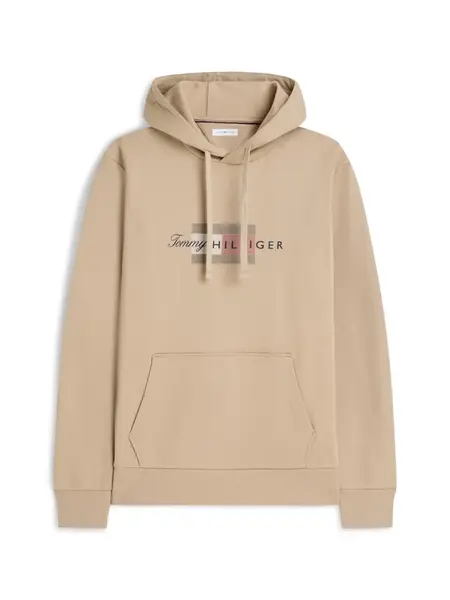 TOMMY HILFIGER Mikina  béžová / červená / čierna