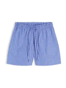 TOMMY HILFIGER Nohavice  modrá / biela