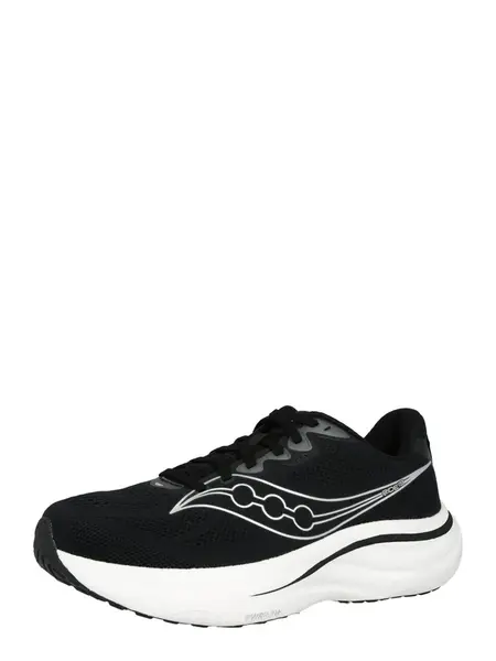 saucony Bežecká obuv 'RIDE 19'  čierna / strieborná / biela
