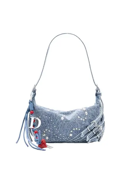 Desigual Kabelka na rameno  modrá denim