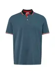 Jack & Jones Plus Tričko 'JJEPAULOS'  modrá melírovaná / červená