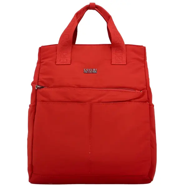 Dámský batoh červený - Coveri Perikles