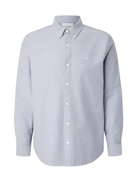 Calvin Klein Jeans Košeľa 'Solid Classic Button-down'  modrá melírovaná