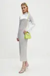 Never Fully Dressed Šaty Never Fully Dressed Silver Plisse Sophia