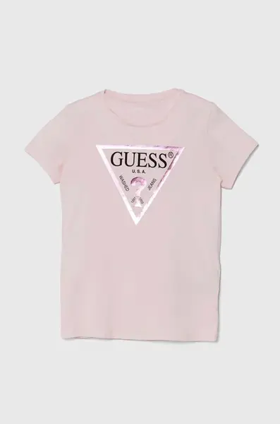 Guess Dětské bavlněné tričko Guess