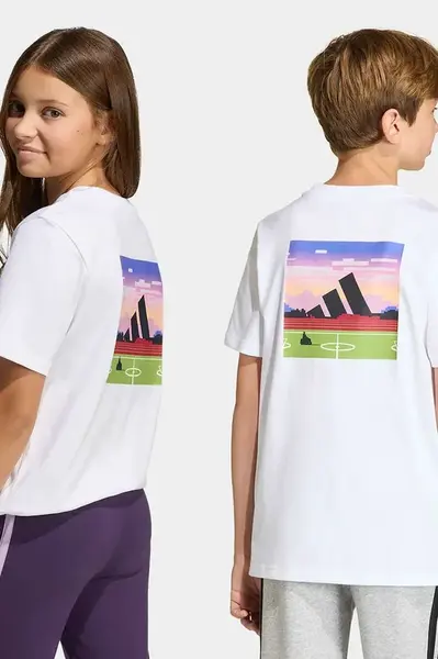 adidas Dětské bavlněné tričko adidas