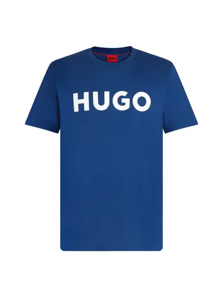 HUGO Tričko 'Dulivio'  modrá / biela