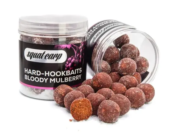 Squat carp tvrzené boilies hard hookbaits bloody mulberry 170 g - 20 mm