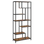 Boxxx REGÁL, černá, hnědá, 80/180/30 cm