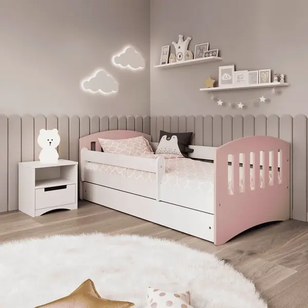 MID.YOU POSTEL PRO DĚTI A MLÁDEŽ 80/140 cm, bílá, pink