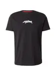 ALPHA INDUSTRIES Tričko  sivá / čierna / biela
