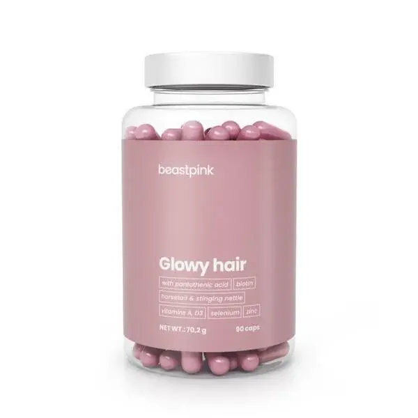 Glowy Hair BeastPink, 90 kapslí