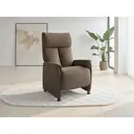 Sit & More RELAXAČNÍ KŘESLO, textil, hnědá
