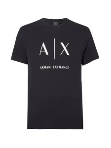 ARMANI EXCHANGE Tričko  námornícka modrá / biela